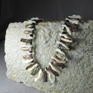 Piano Pearl Necklace, Matinee Length, 22 inches